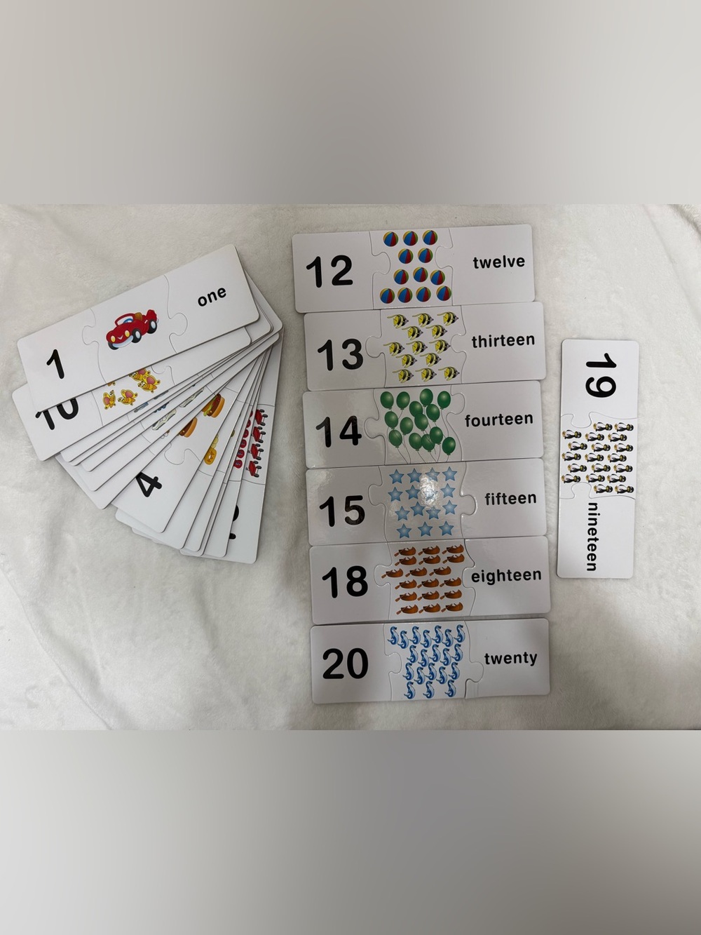 The Learning Journey Match It! Number Puzzle Cards Set BRAND NEW NO BOX